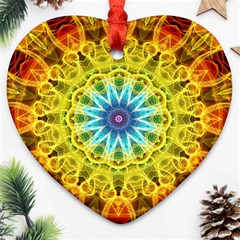 Flower Bouquet Heart Ornament (two Sides)