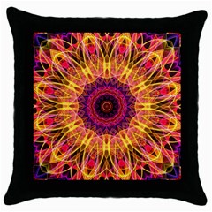 Gemstone Dream Black Throw Pillow Case by Zandiepants