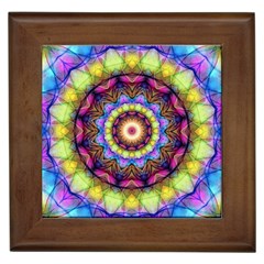 Rainbow Glass Framed Ceramic Tile by Zandiepants