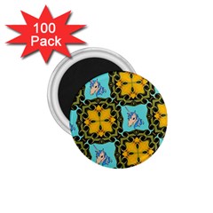 Orange Unicorn 1 75  Button Magnet (100 Pack)