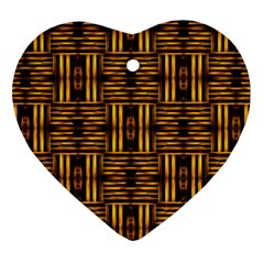 Bamboo Heart Ornament (two Sides)