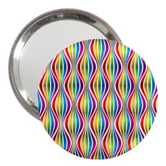 Rainbow Waves 3  Handbag Mirror by Colorfulplayground