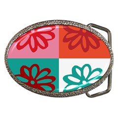 Flower Belt Buckle (oval) by Siebenhuehner