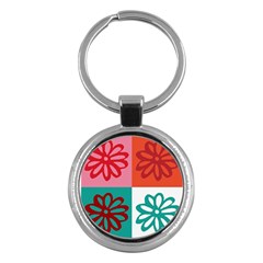 Flower Key Chain (round)