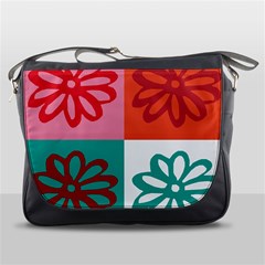 Flower Messenger Bag