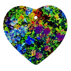 The Neon Garden Heart Ornament (two Sides)