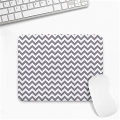 Grey And White Zigzag Small Mouse Pad (rectangle)