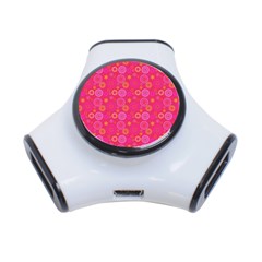 Psychedelic Kaleidoscope 3 Port Usb Hub