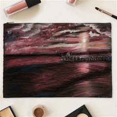 Pier At Midnight Cosmetic Bag (xxl) by TonyaButcher