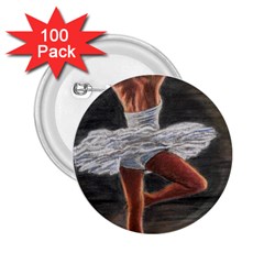 Ballet Ballet 2 25  Button (100 Pack) by TonyaButcher