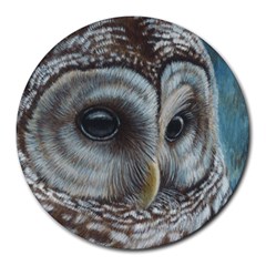 Barred Owl 8  Mouse Pad (round)