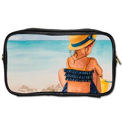 A Day At The Beach Travel Toiletry Bag (one Side)