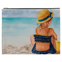 A Day At The Beach Cosmetic Bag (xxxl) by TonyaButcher