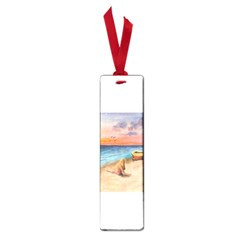 Alone On Sunset Beach Small Bookmark