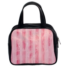 Pink Grunge Classic Handbag (two Sides)