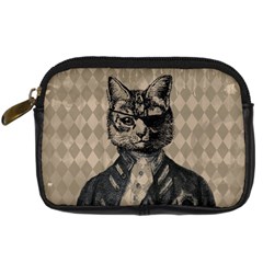 Harlequin Cat Digital Camera Leather Case