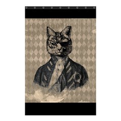 Harlequin Cat Shower Curtain 48  X 72  (small) by StuffOrSomething