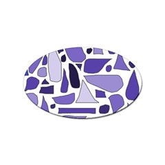 Silly Purples Sticker (oval) by FunWithFibro