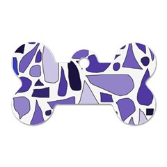 Silly Purples Dog Tag Bone (one Sided)