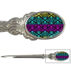 Cmyk Damask Flourish Pattern Letter Opener