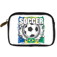 Soccer Brazil Digital Camera Leather Case by MegaSportsFan