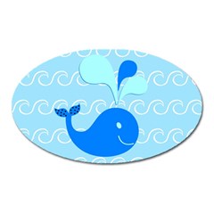 Playing In The Waves Magnet (oval) by StuffOrSomething