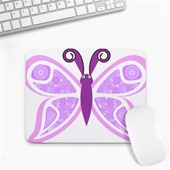 Whimsical Awareness Butterfly Small Mouse Pad (rectangle)