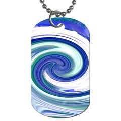 Abstract Waves Dog Tag (two-sided) 