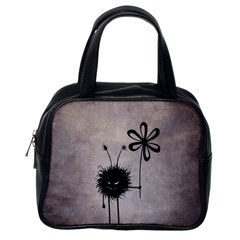 Evil Flower Bug Vintage Classic Handbag (one Side)