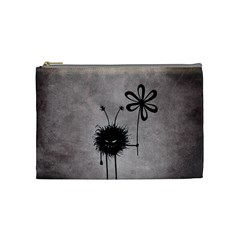 Evil Flower Bug Vintage Cosmetic Bag (medium)