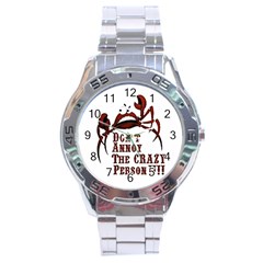 Crazy Person Stainless Steel Watch