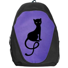 Purple Gracious Evil Black Cat Backpack Bag by CreaturesStore