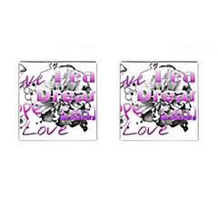 Live Peace Dream Hope Smile Love Cufflinks (square)