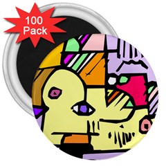 Fighting The Fog 3  Button Magnet (100 Pack)