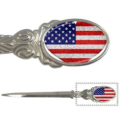 Grunge Heart Shape G8 Flags Letter Opener