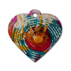 Art Therapy Dog Tag Heart (two Sided)