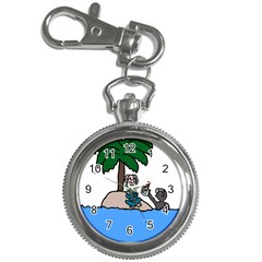 Desert Island Humor Key Chain Watch