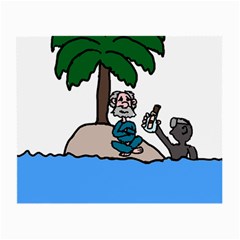 Desert Island Humor Glasses Cloth (small, Two Sided) by EricsDesignz