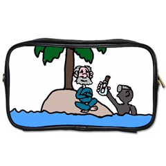 Desert Island Humor Travel Toiletry Bag (one Side) by EricsDesignz