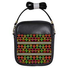 Aztec Style Pattern Girl s Sling Bag