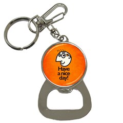 Have A Nice Day Happy Character Bottle Opener Key Chain