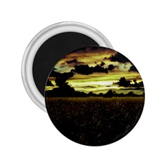 Dark Meadow Landscape  2 25  Button Magnet by dflcprints