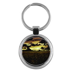 Dark Meadow Landscape  Key Chain (round)