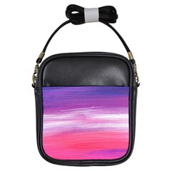 Abstract In Pink & Purple Girl s Sling Bag