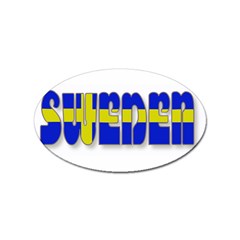 Flag Spells Sweden Sticker 100 Pack (oval) by StuffOrSomething