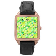 Summer Fun Rose Gold Leather Watch 