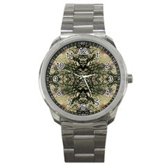 Winter Colors Collage Sport Metal Watch by dflcprints