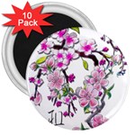 Cherry Bloom Spring 3  Button Magnet (10 pack) Front