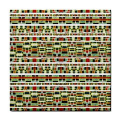 Aztec Grunge Pattern Ceramic Tile