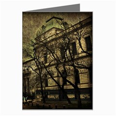 Dark Citiy Greeting Card by dflcprints